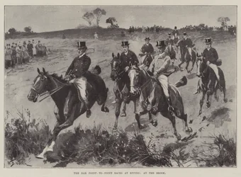 A Bar Point-to-Point versenyek Eppingben, a pataknál